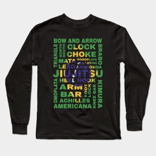 Guide to Jiu Jitsu Flag of Brazil Long Sleeve T-Shirt